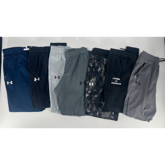 Under Armour Other - Under Armour Joggers Pants Boys L Mixed Bundle Lot of 7 Multicolored Excellent